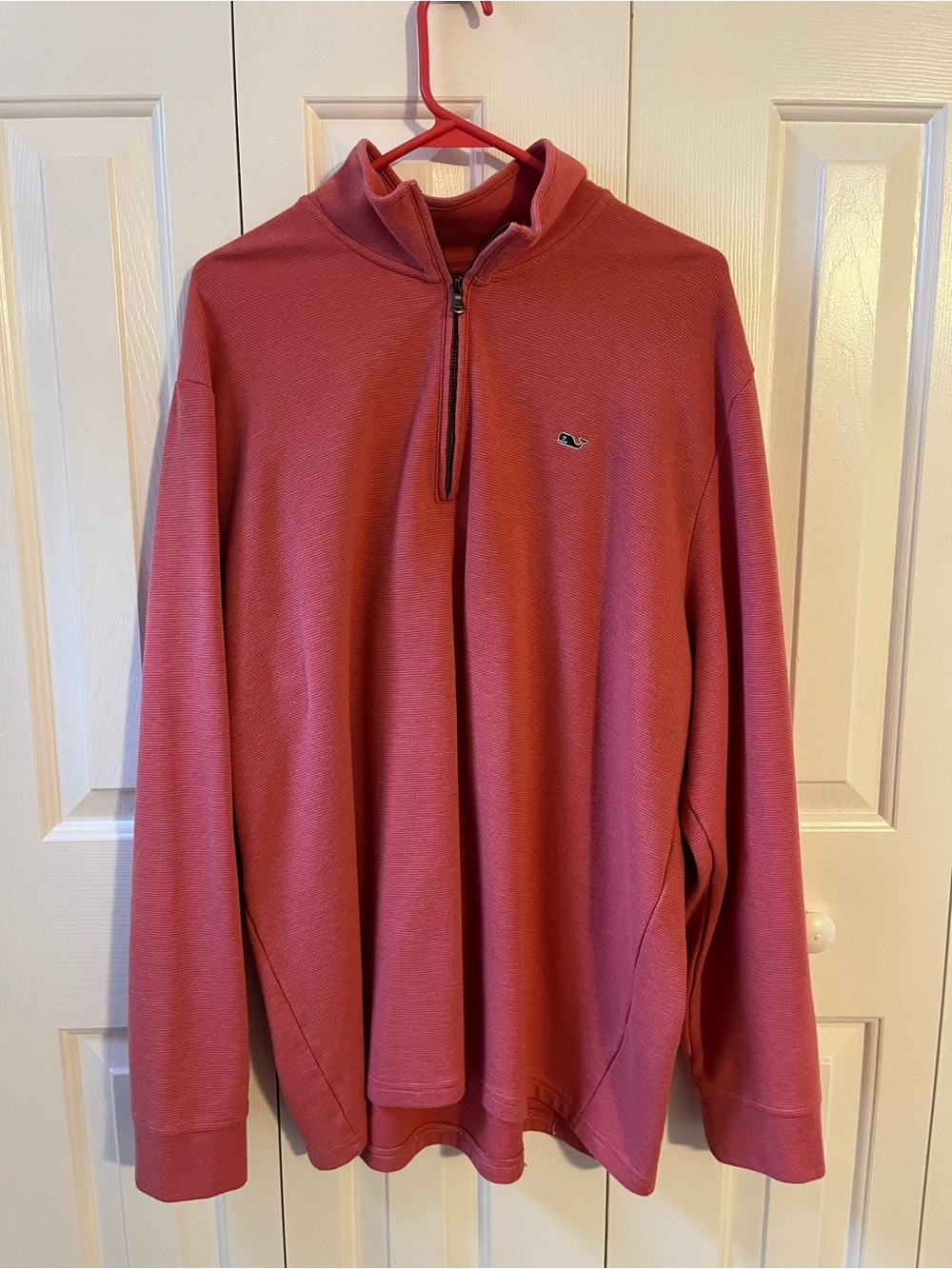 Vineyard Vines Men’s Quarter-Zip Sweater - Red